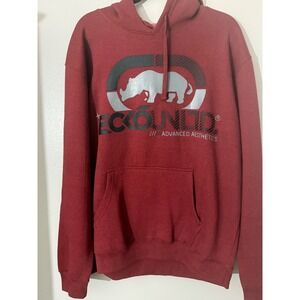 Ecko Unltd Hoodie Pullover Advanced Aesthetics Graphic Print Red Large